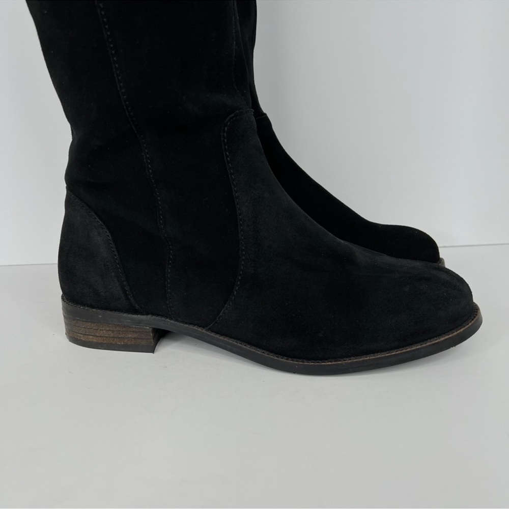 Seychelles Herd black suede leather zip over the knee boots - Picture 8 of 14